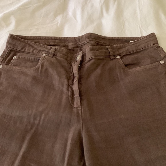Paul & Shark jeans-cut linen and cotton pants. Size 12-14. - Picture 2 of 7
